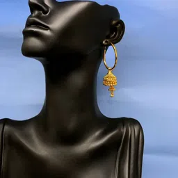 Jewelry Miguel Gold-Plated Gunguroo Dome Shaped Jhumkas image 4