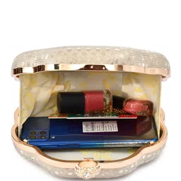 FOR THE BEAUTIFUL YOU Glossy Embellished Box Clutch image 2