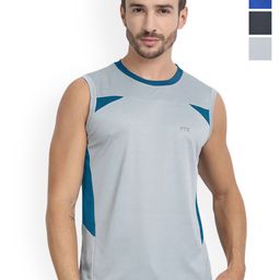 FTX Pack Of 4 Colourblocked Round Neck Gym Vests 709-1_709-9_709-11_709-16-S-picture-10