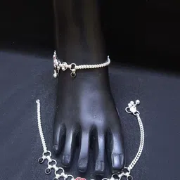 AamNa Enterprises Silver-Plated Anklet image 2