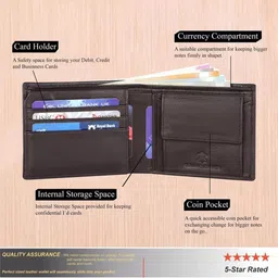 WILDNAPA Men Leather Two Fold Wallet image 4