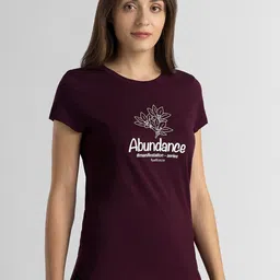 Van Heusen Round Neck Short Sleeves Typography Printed Relaxed Fit Cotton T-shirt image 5