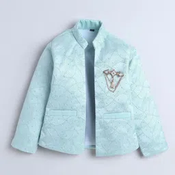 BAESD Boys Embroidered Mandarin Collar Sherwani & Trouser Set With Shrug image 3