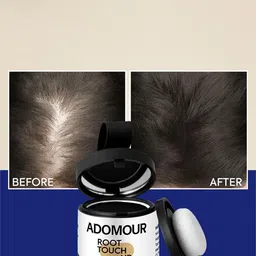 ADOMOUR Root Touchup Powder- 10 g- Dark Brown image 3