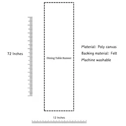 Akira Furnishings Unisex Geometric Table Runner image 2