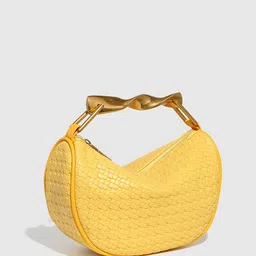 bebe Textured PU Half Moon Handheld Bag image 4