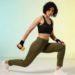 HRX by Hrithik Roshan Women Mid-Rise Tights with Reflective Elements image 4