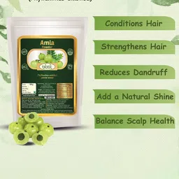 Biotic Set Of 4 Amla- Ritha- Shikakai & Bhringraj Powder Hair Mask- 100 g Each image 2