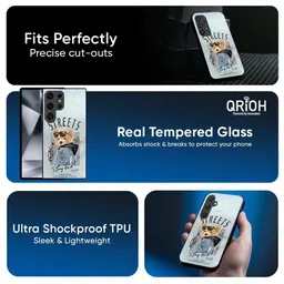 QRIOH Hood Vibe Printed Sleek & Lightweight Silicone Samsung Galaxy A16 5G Glass Back Case image 3