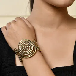 Silvermerc Designs Gold Plated Cuff Bracelet image 1