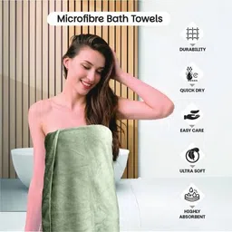 HOUSSE Green 1 Other 450 GSM Bath Towel image 5