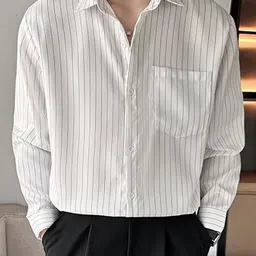 StyleCast x Revolte Men Opaque Striped Casual Shirt-picture-12