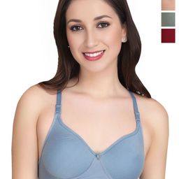 Liigne Pack Of 4 Full Coverage Lightly Padded Seamless Bra-picture-39
