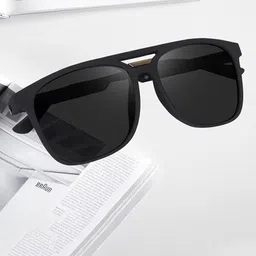 SPADEACES Unisex Square Sunglasses with Polarised Lens-picture-48