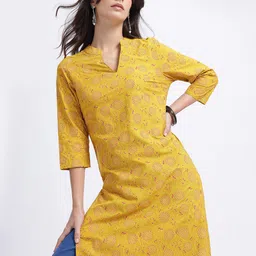 Anouk Rustic Floral Printed Straight Kurta-picture-14