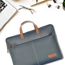 GIORDANO Unisex Colourblocked PU Laptop Bag image 2