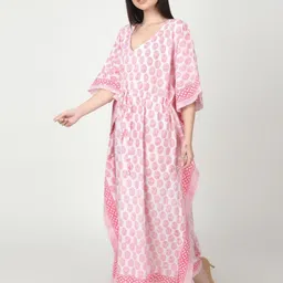 Fabric Venue Floral Print Kaftan Maxi Dress image 2