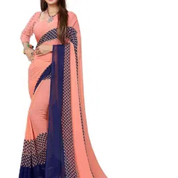 KANOODA Ethnic Motifs Printed Pure Georgette Saree-image-88