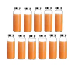 SOMIL Set Of 12 Glass Water Bottle image 2
