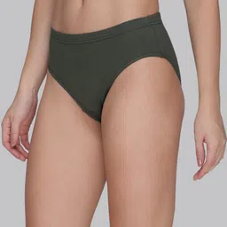 Amul Comfy Women Pack of 8 Assorted Mid Rise Cotton Solid Briefs image 3