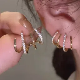 DressBerry Gold-Plated Stud Earrings-picture-37