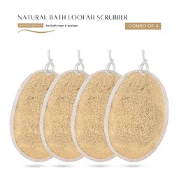 CareDone Set Of 4-Pcs Natural Body Scrubber Loofah image 1