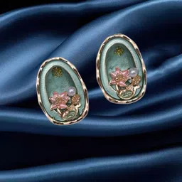 ADC SHEMONA Oval Studs Earrings-image-15