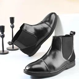 Provogue Men Mid-Ankle Round Toe Chelsea Boots-picture-14