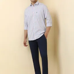 Allen Solly Men Checked Spread Collar Cotton Casual Shirt image 5