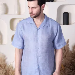 ZYNG Premium Regular Fit Linen Casual Shirt-picture-28