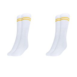 MUKHAKSH Unisex White Socks-picture-5
