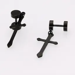 shobhram Unisex Silver Earrings-image-30