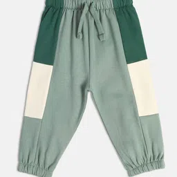 MINI KLUB Boys Relaxed-Fit Mid Rise Colourblocked Joggers-image-1