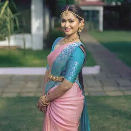 BerMondsey Woven Design Zari Silk Blend Banarasi Saree-picture-11