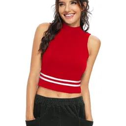 SZN Striped Crop Top image 3