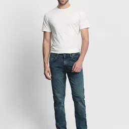 Mufti Men Slim Fit Light Fade Stretchable Jeans-picture-39
