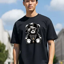 MaverIQ Men Round Neck Graphic Printed Cotton T-shirt image 1
