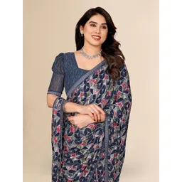 Moda Rapido Geometric Printed Beads and Stones Saree image 5