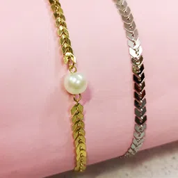 DressBerry Gold Toned Set Of 2 Pearls Necklaces image 1