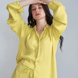 The Samoa Self Design Shirt With Trousers image 4