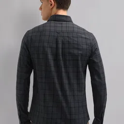 AD By Arvind Men Slim Fit Tartan Checks Checked Casual Shirt image 4