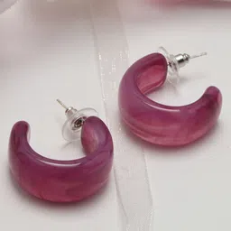 Maansh Contemporary Half Hoop Earrings image 1