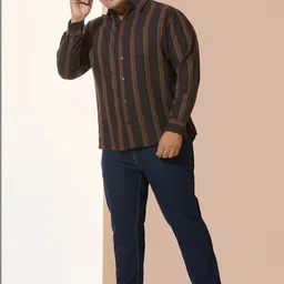 NEON CHILLIE Men Striped Casual Shirt image 4