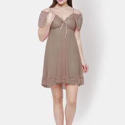 NOIRA Net Shoulder Straps Baby Doll image 4