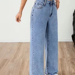 MERCEL Women Jean Regular Fit High-Rise Light Fade Stretchable Jeans image 2