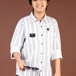 V-Mart Boys Opaque Striped Casual Shirt-image-46