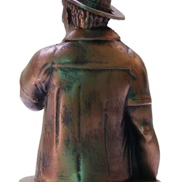 MISS PEACH Copper-Toned Religious Idol Showpiece image 2