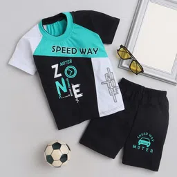 BAESD Kids Printed Short Sleeves T-shirt With Shorts-image-98