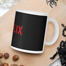 Mr UVD White Typography Printed Matte Ceramic Mug-350ml image 5