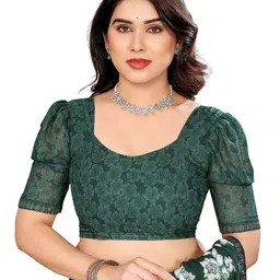 Moda Rapido Floral Printed Saree with Elegant Lace Border image 2